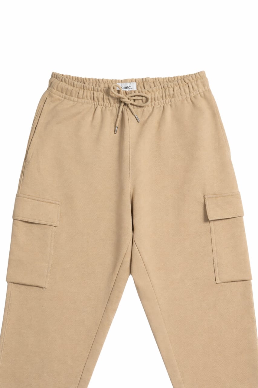 UTILITY CARGO PANT CAMEL WAISTBAND CLOSEUP Classic Khaki