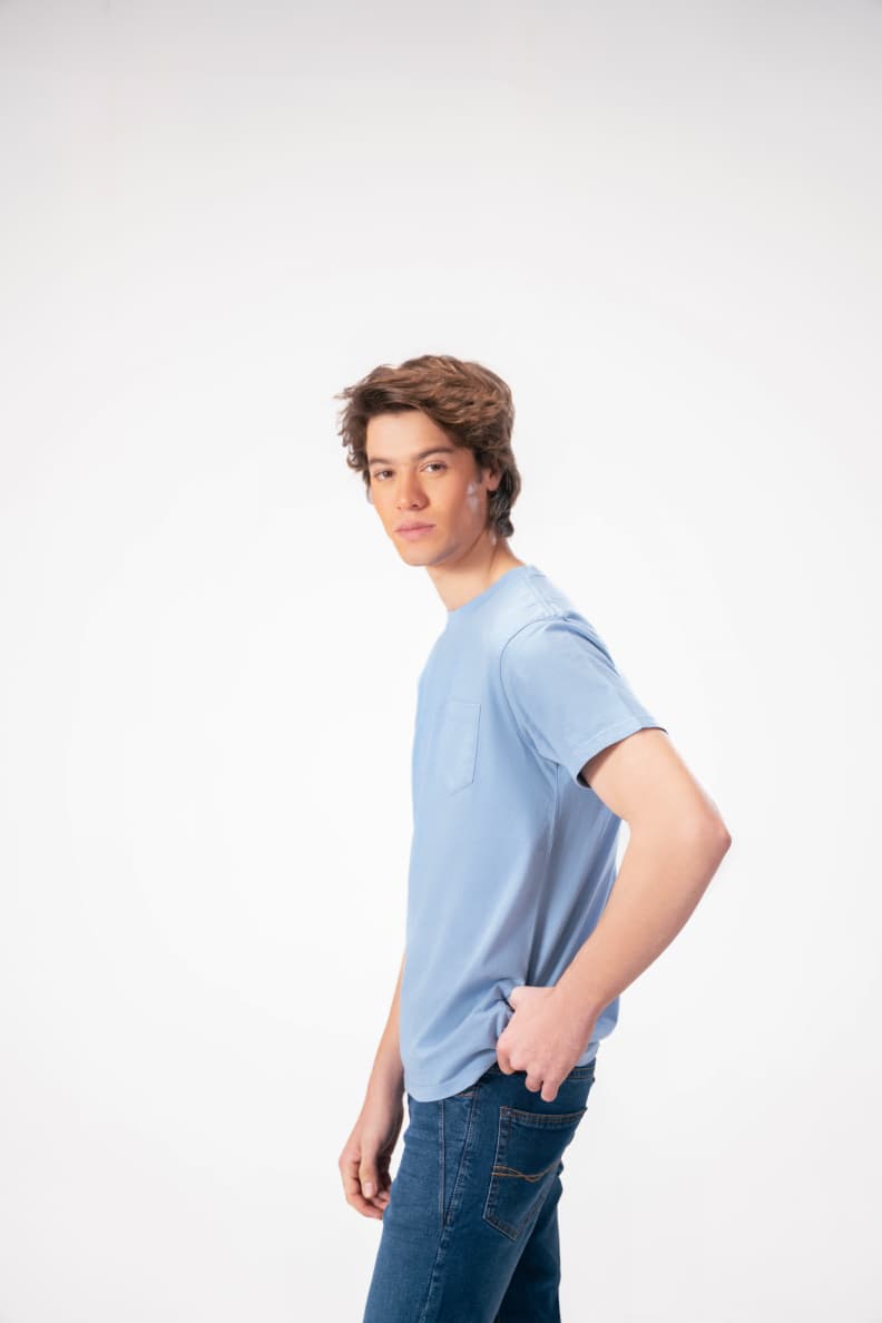 EVERYDAY WASHED POCKET TEE - CHEC
