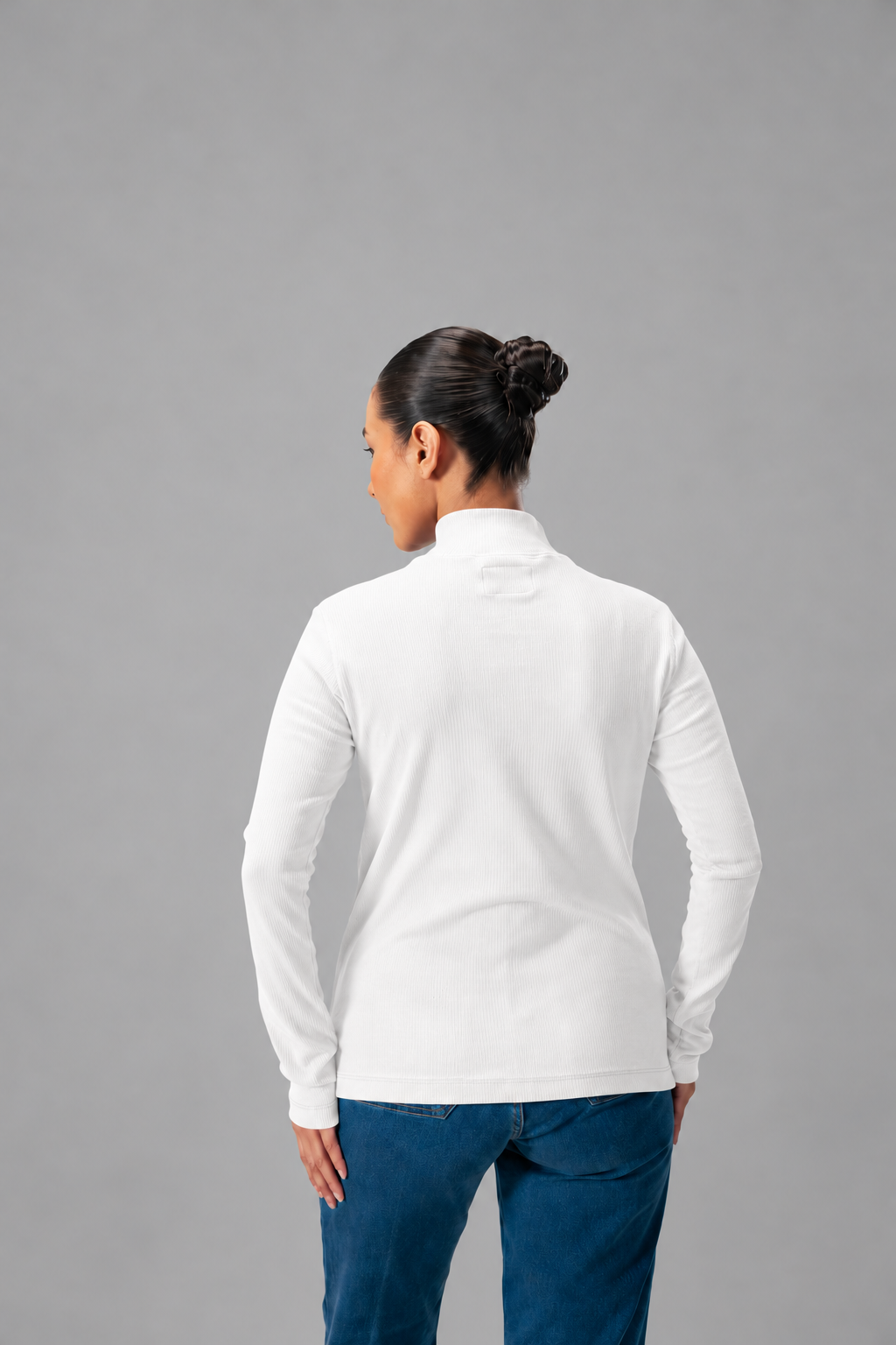 Luxe Ribbed Mock Neck LS