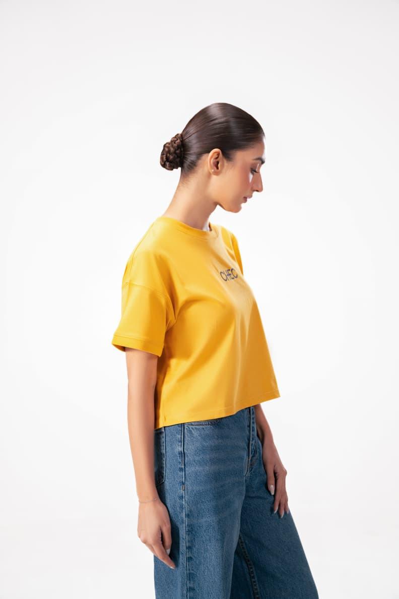 Boxy Crop Logo Tee - CHEC