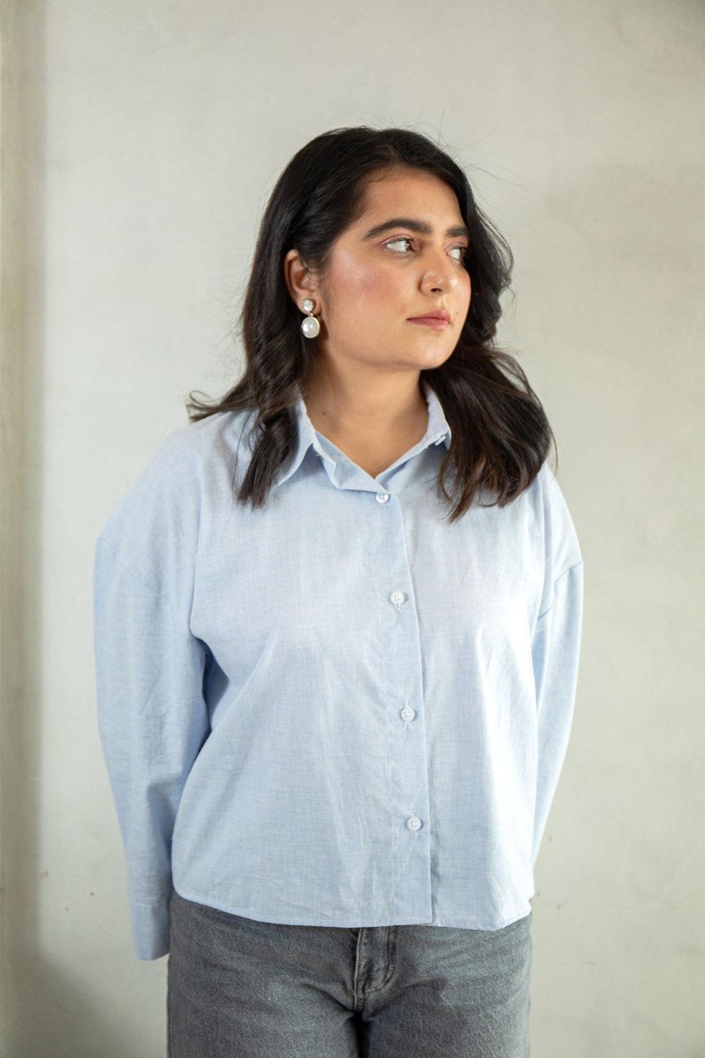 Boxy Crop Shirt - CHEC