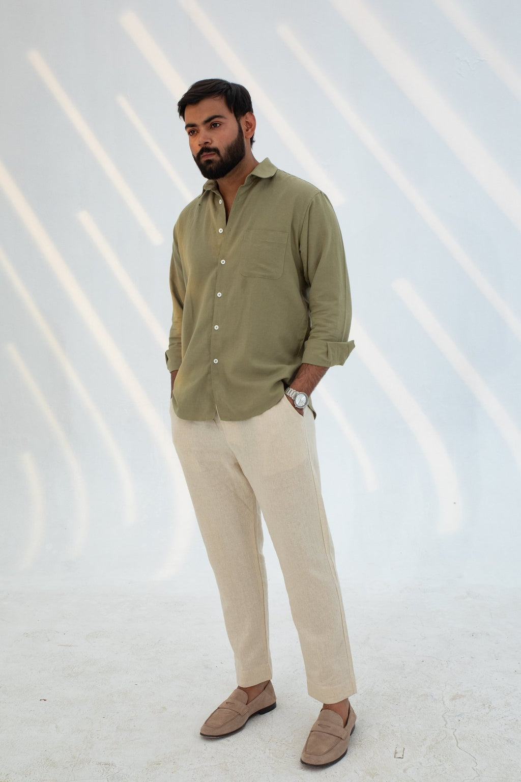 Casual Linen Shirt - CHEC