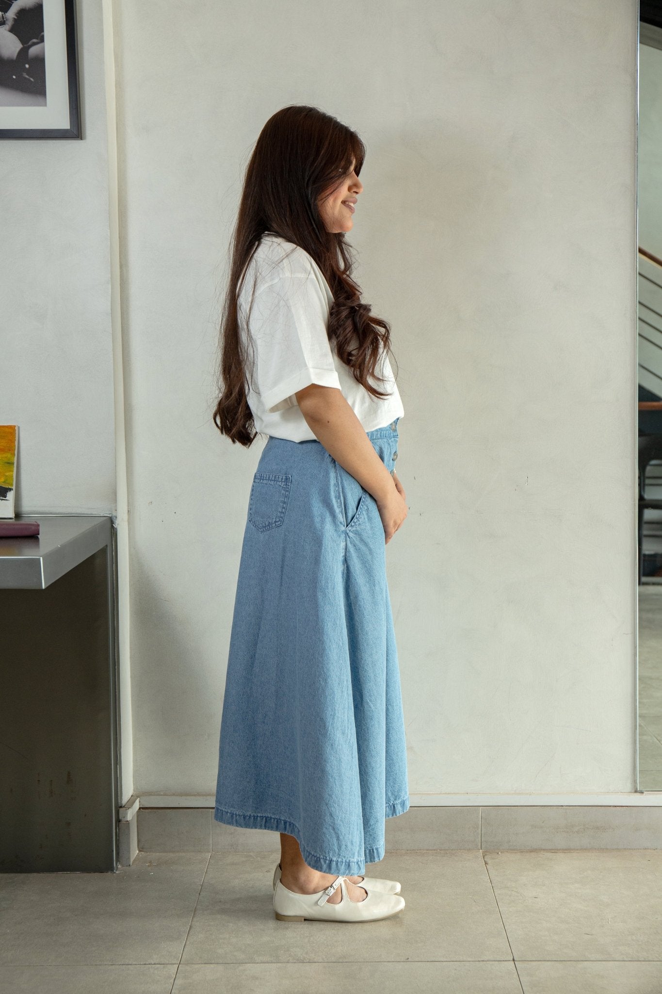 Denim Skirt - CHEC