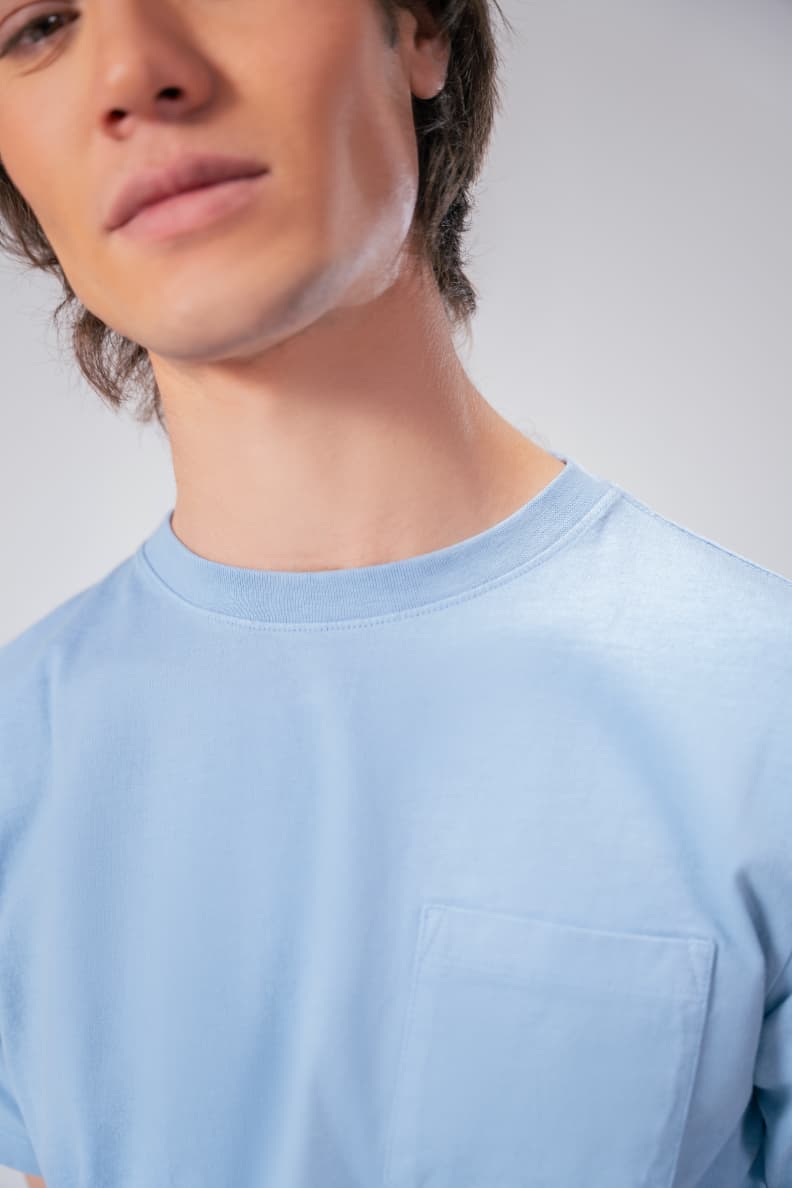 EVERYDAY WASHED POCKET TEE - CHEC