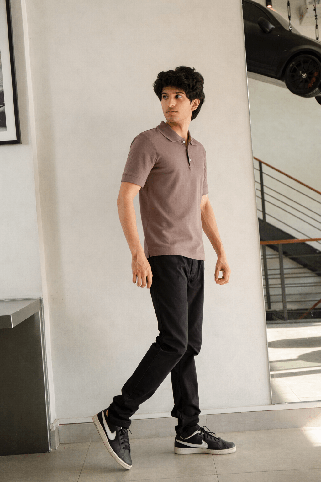 Jacquard Polo Shirt - CHEC