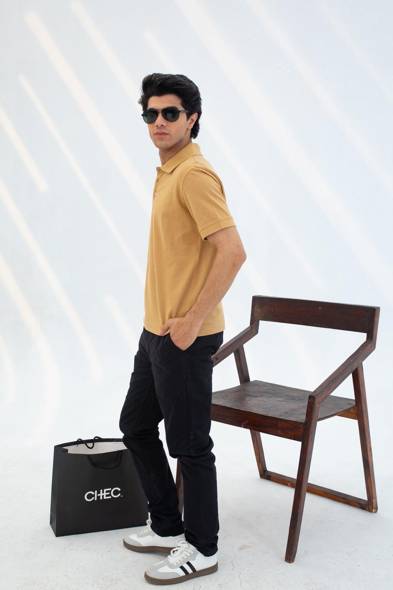 Jacquard Polo Shirt - CHEC