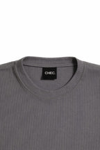 JACQUARD STRUCTURED TEE - CHEC