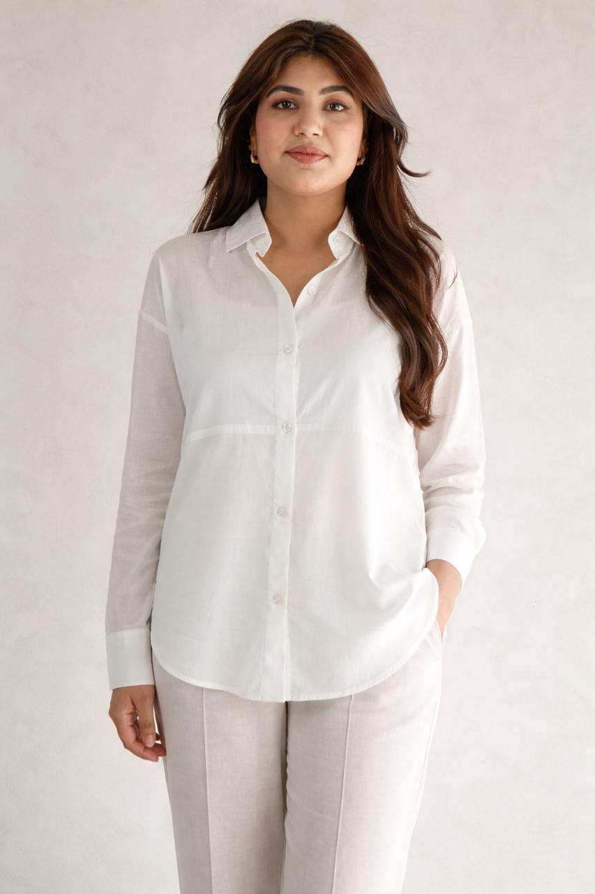 Linen Blend Shirt - CHEC