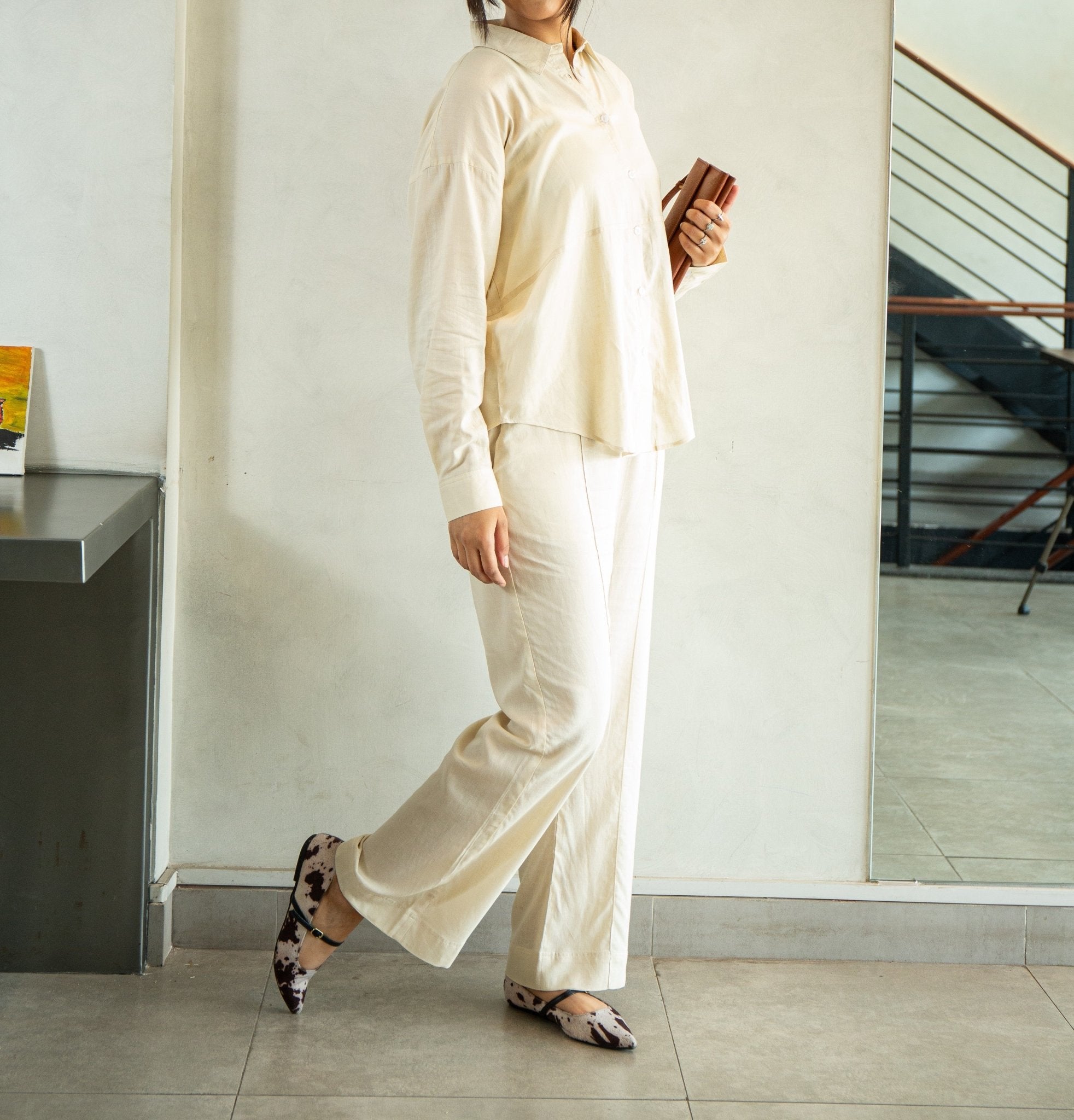 Linen Blend Shirt - CHEC