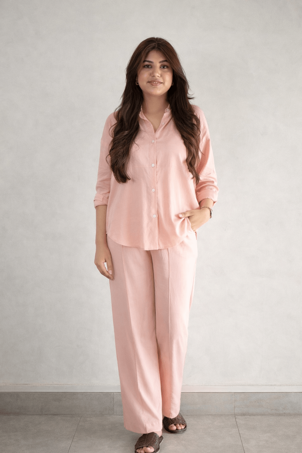 Linen Blend Shirt - CHEC