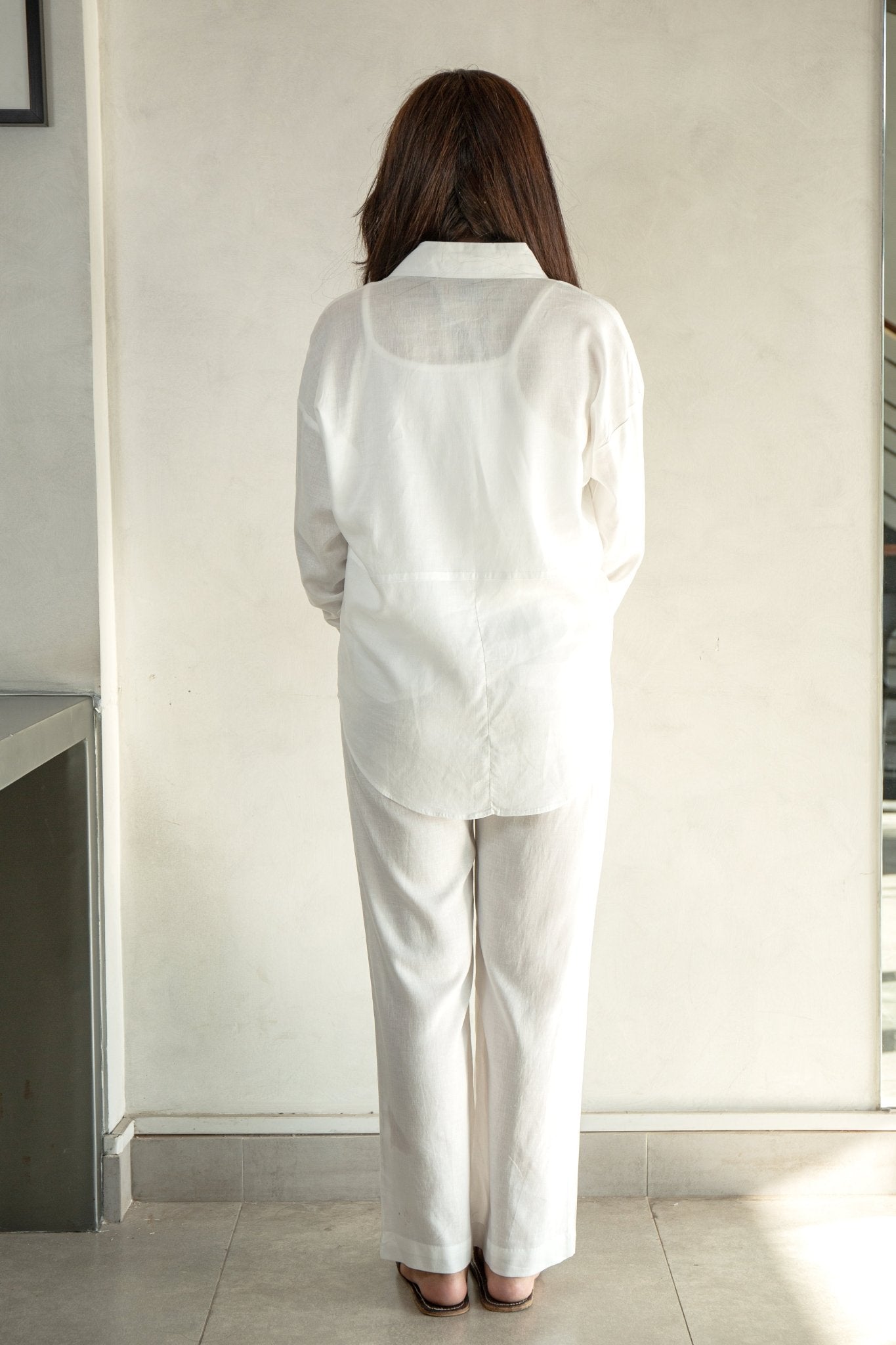 Linen Blend Trouser - CHEC