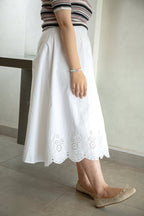 Midi Embroidered skirt - CHEC