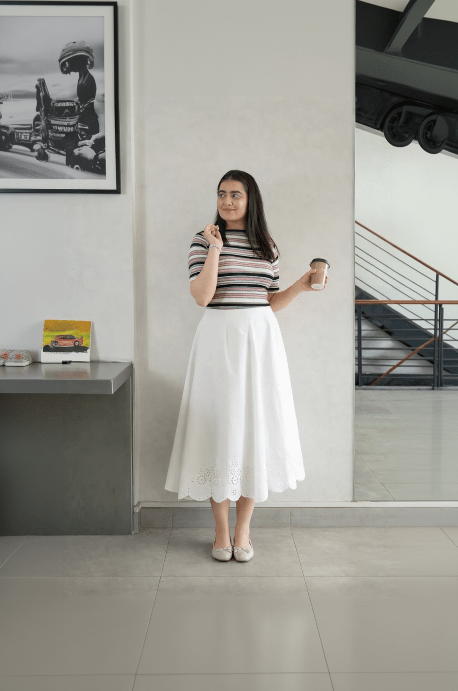 Midi Embroidered skirt - CHEC