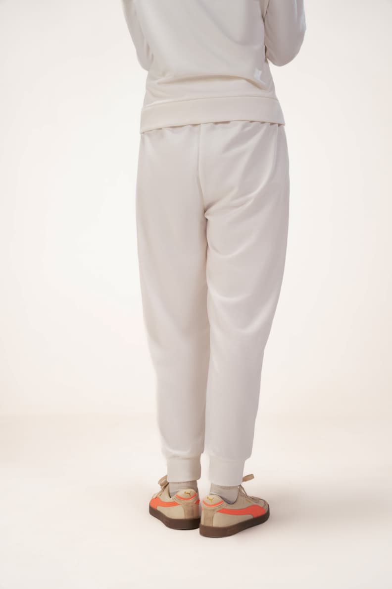 Off Duty Loungewear Set White Trouser Back View Marshmallow