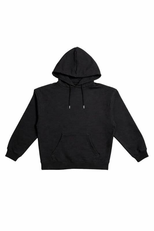 ON-THE-GO HOODIE Black Flatlay Front Full Black