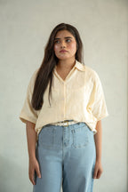 Patch Pocket Wide Leg Jeans - CHEC