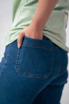 RETRO FLARED JEANS - CHEC