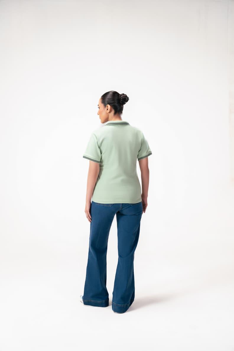 RETRO FLARED JEANS - CHEC