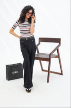 RETRO FLARED JEANS - CHEC