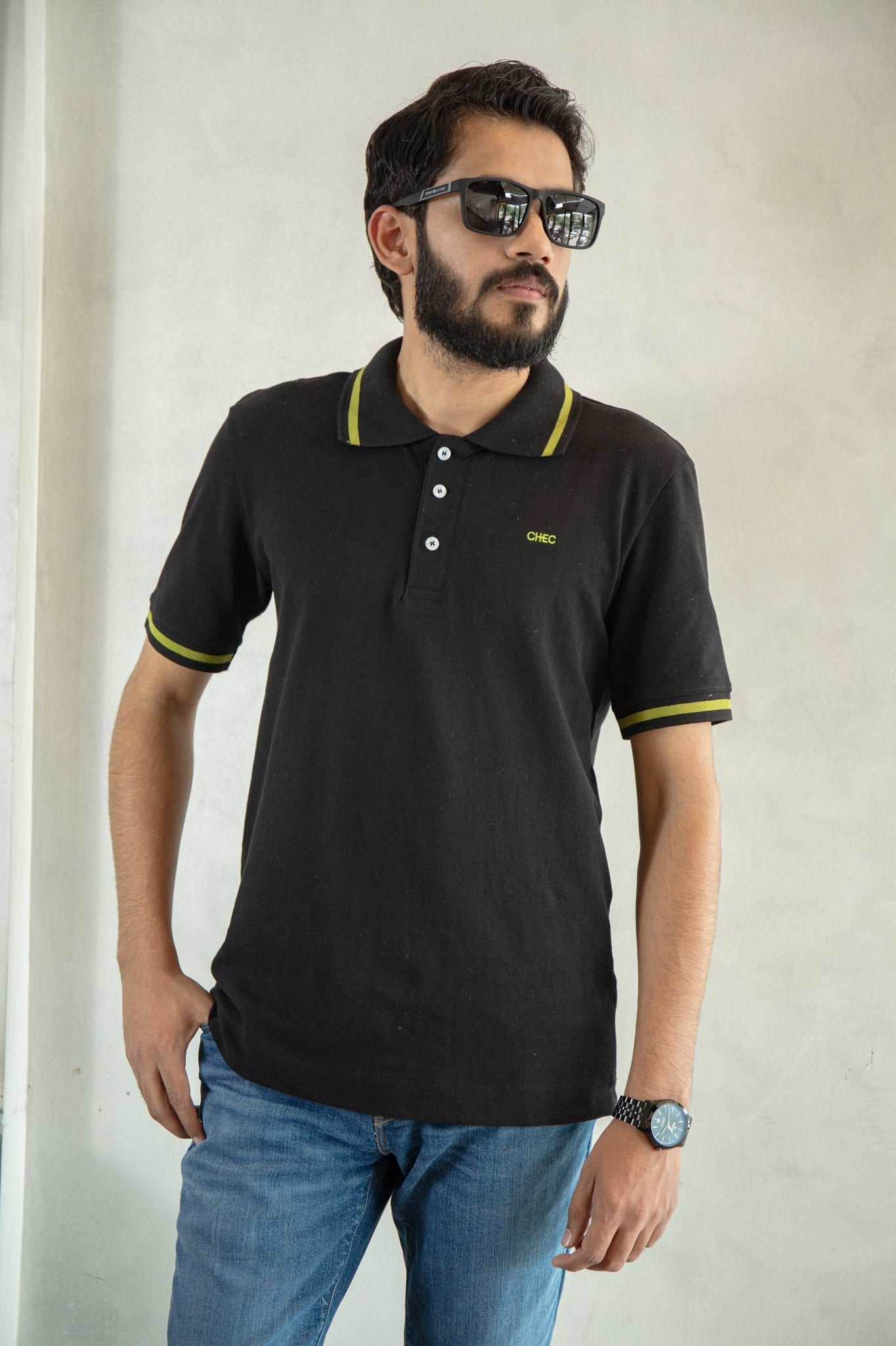 Signature Tipped Pique Polo - CHEC