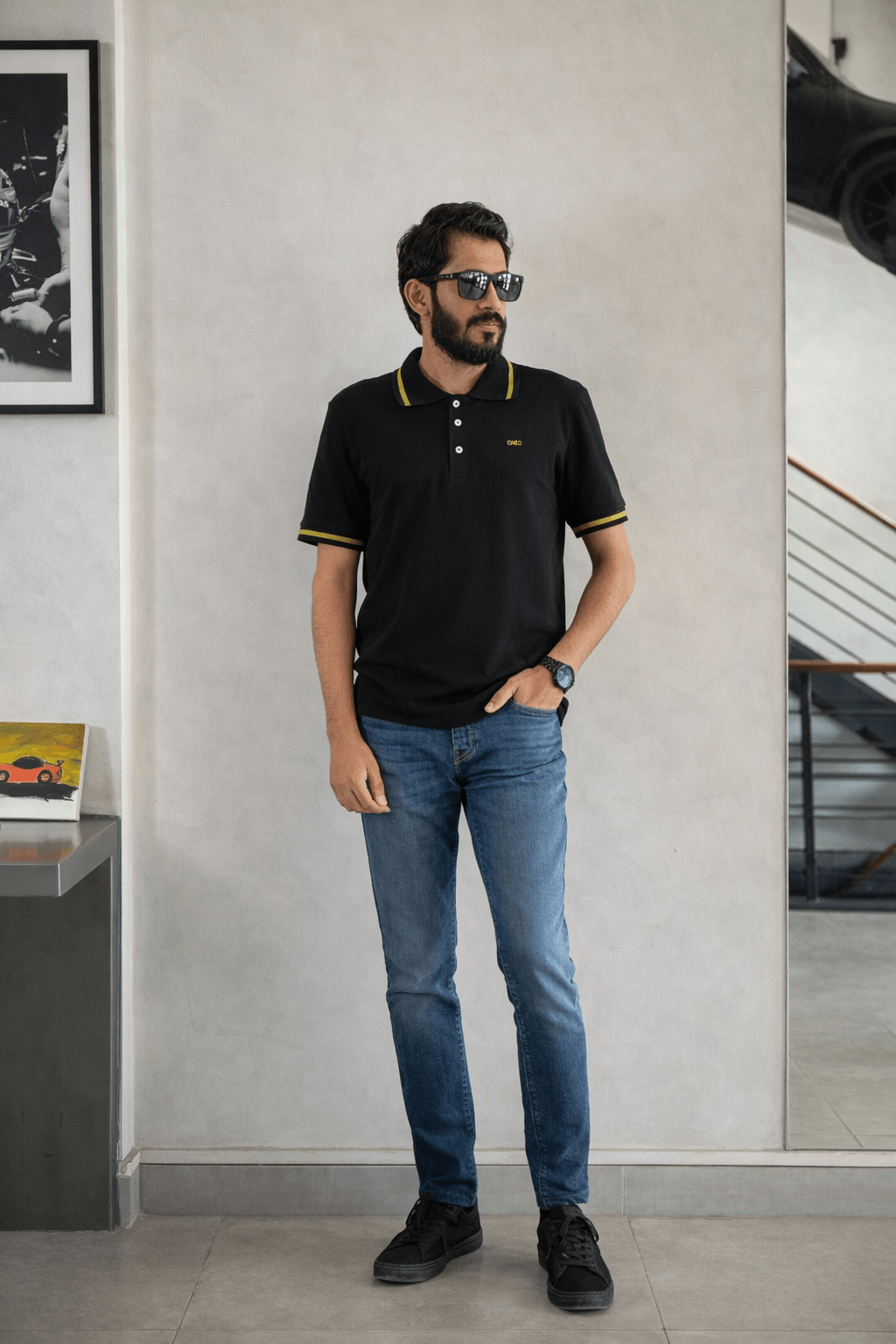 CHEC premium polo shirts for men in Pakistan—soft, breathable fabric polo tees online