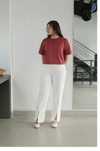 Split Front Fitted Pant - CHEC