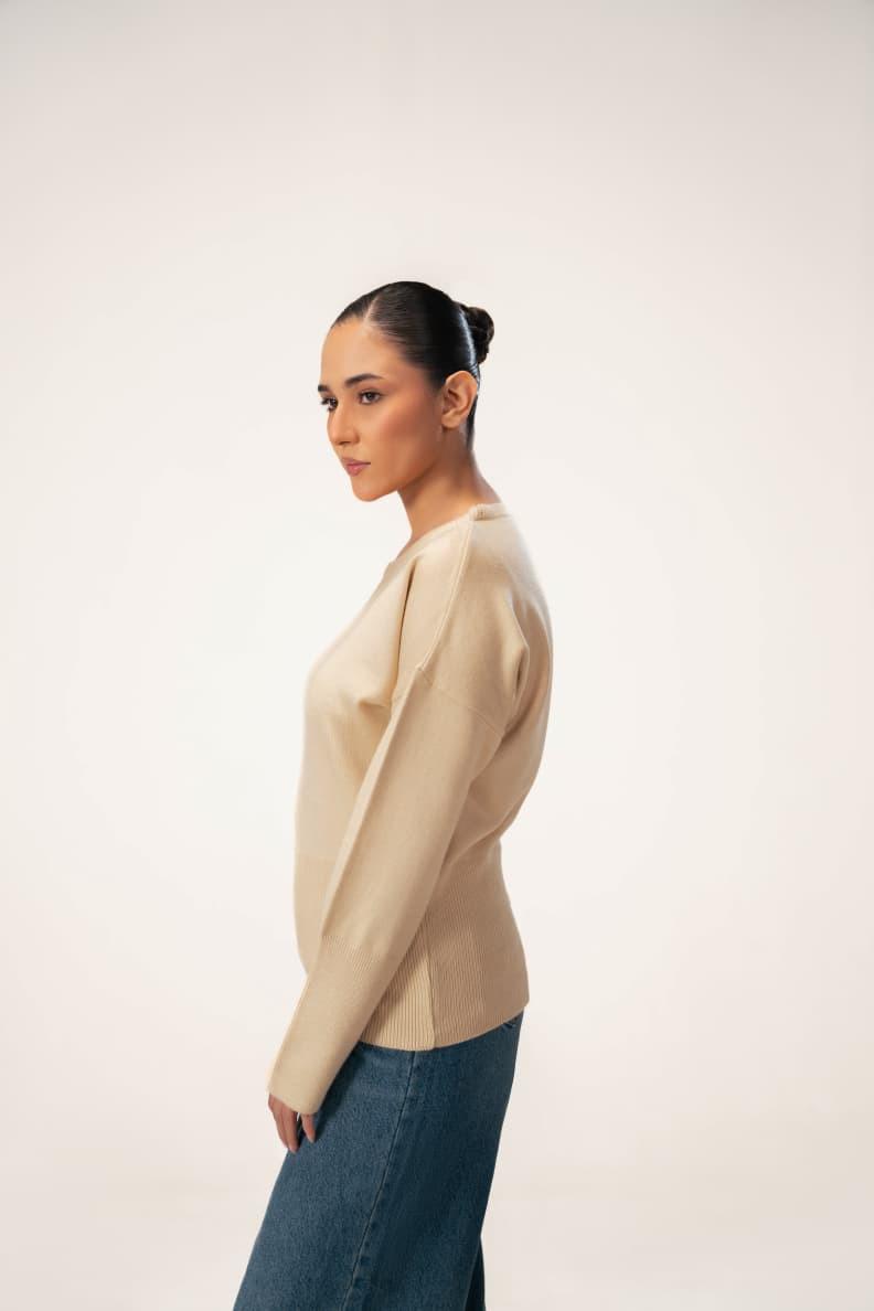 STAY COZY KNITTED SWEATER - CHEC