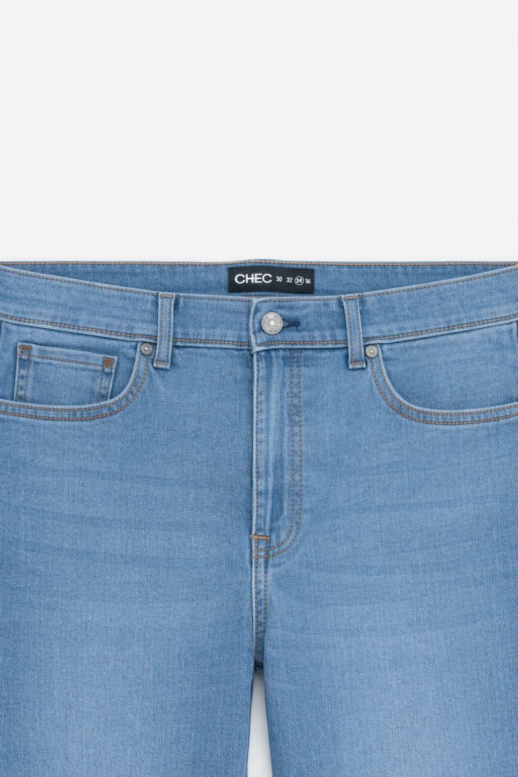Straight Fit Jeans - CHEC