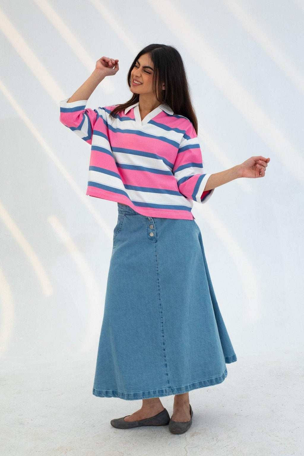 Timeless Stripe Polo - CHEC