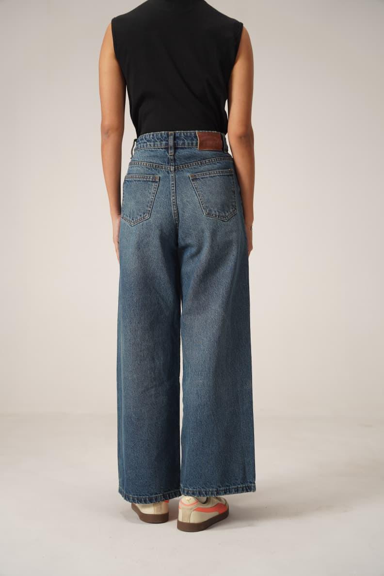 Wide Leg High - Rise Jeans - CHEC