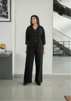 Wide Leg High Rise Jeans - CHEC