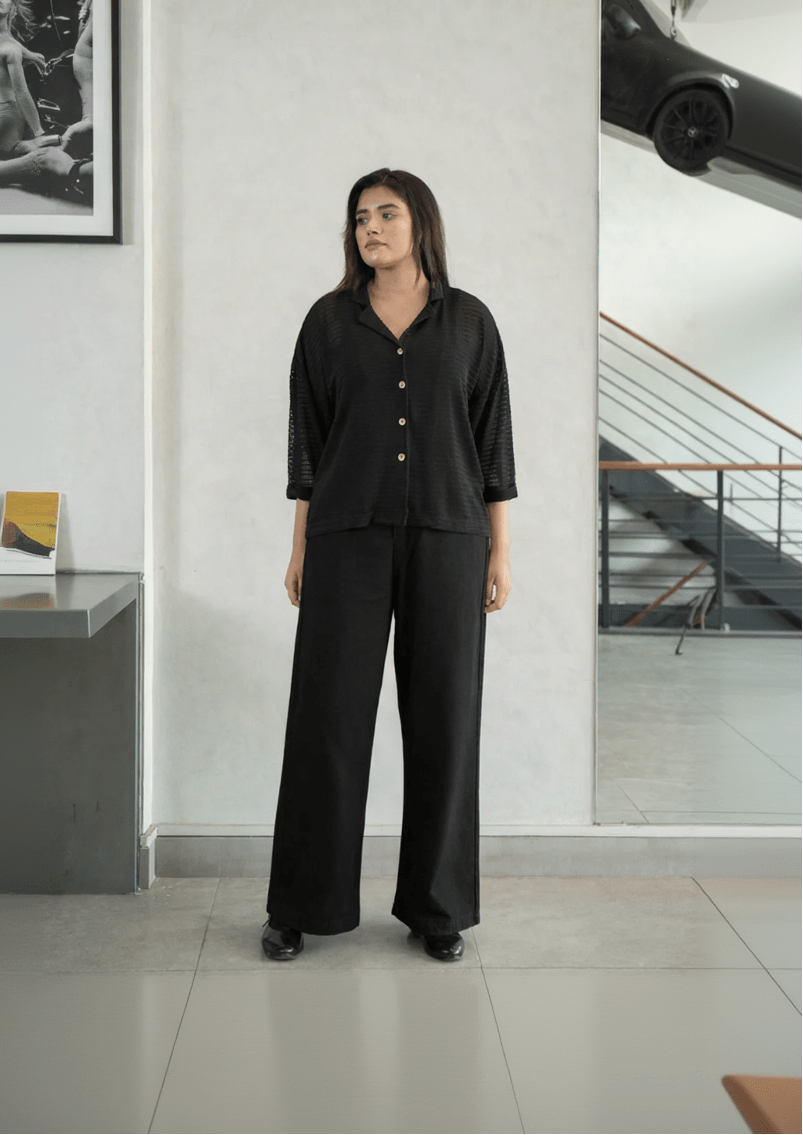 Wide Leg High Rise Jeans - CHEC