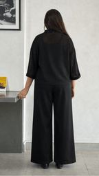 Wide Leg High Rise Jeans - CHEC